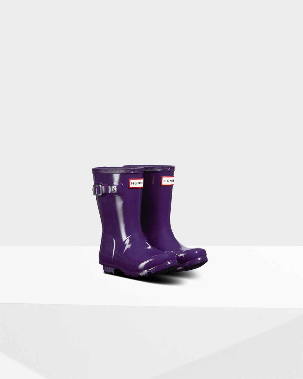 Botas de Lluvia Hunter Niños - Original Little Gloss - Azules Morados - DCMXJTU-10